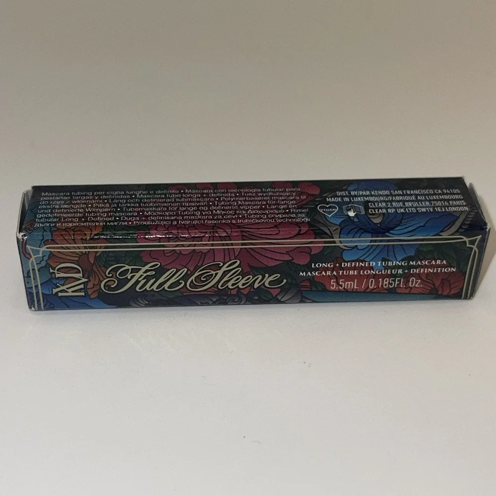 Kat Von D KVD Full Sleeve Long Defining Tubing Mascara Mini NIB Ink Black 10‎